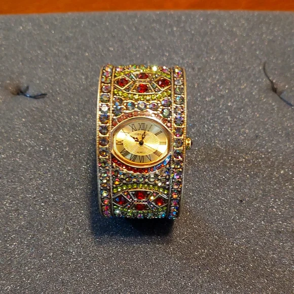 Heidi Daus | Jewelry | Heidi Daus Devinly Deco Cuff Watch 